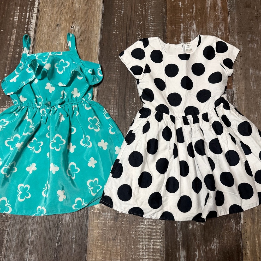 Kids' Aqua Floral Sundress bundle
